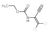 Carbamic acid, (2,2-dichloro-1-cyanoethenyl)-, ethyl ester structure
