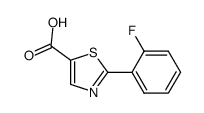 2-(2-fluorophenyl)-1,3-thiazole-5-carboxylic acid结构式