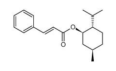 (1R,2S,5R)-5-methyl-2-(1-methylethyl)cyclohexyl cinnamoate结构式