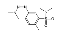 5-(dimethylaminodiazenyl)-N,N,2-trimethylbenzenesulfonamide结构式
