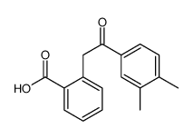 2-(3,4-Dimethyl-β-oxophenethyl)benzoic acid structure