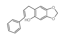 6-(3-phenylprop-2-enyl)-1,3-benzodioxol-5-ol结构式