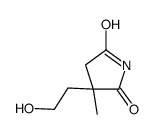 3-(2-hydroxyethyl)-3-methylpyrrolidine-2,5-dione结构式