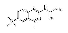 (6-tert-butyl-4-methyl-quinazolin-2-yl)-guanidine结构式