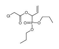 1-dipropoxyphosphorylprop-2-enyl 2-chloroacetate Structure