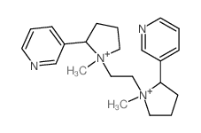 1,1-Ethylenebis(1-methyl-2-(3-pyridyl)pyrrolidinium) bromide structure