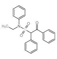 N-ethyl-2-oxo-N,1,2-triphenyl-ethanesulfonamide结构式