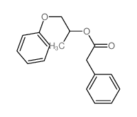 Benzeneacetic acid,1-methyl-2-phenoxyethyl ester Structure