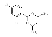 2-(2,4-dichlorophenyl)-4,6-dimethyl-1,3-dioxane结构式