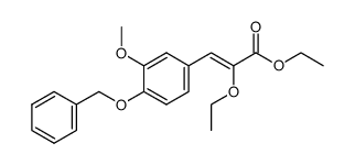 3-(4-benzyloxy-3-methoxy-phenyl)-2(Z,E)-ethoxy-acrylic acid ethyl ester Structure