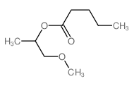 Pentanoic acid,2-methoxy-1-methylethyl ester structure