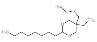 1,3-Dioxane,5-butyl-5-ethyl-2-octyl-结构式