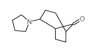 2-pyrrolidin-1-ylbicyclo[3.2.1]octan-8-one结构式