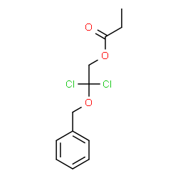 2,2-Dichloro-2-(phenylmethoxy)ethanol propanoate结构式