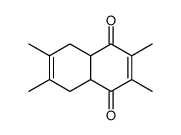 2,3,6,7-Tetramethyl-4aα,5,8,8aα-tetrahydro-1,4-naphthoquinone结构式