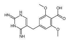 4-[(2,4-diaminopyrimidin-5-yl)methyl]-2,6-dimethoxybenzoic acid结构式