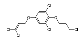 3,5-Dichloro-4-(3-chloropropyloxy)-1-(3,3-dichloro-2-propenyloxy)benzene Structure
