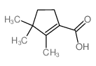 1-Cyclopentene-1-carboxylicacid, 2,3,3-trimethyl- structure