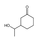 3-(1-hydroxyethyl)cyclohexan-1-one Structure