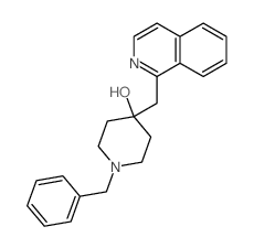 1-benzyl-4-(isoquinolin-1-ylmethyl)piperidin-4-ol结构式