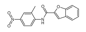 N-(2-methyl-4-nitrophenyl)-1-benzofuran-2-carboxamide Structure