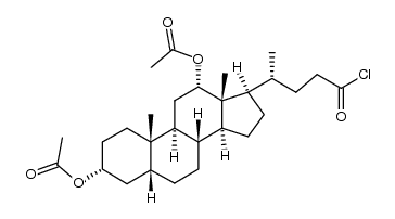 Deoxycholic acid chloride 3,12-diacetate Structure
