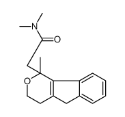 N,N-dimethyl-2-(1-methyl-4,5-dihydro-3H-indeno[1,2-c]pyran-1-yl)acetamide结构式
