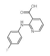 2-(4-Fluoro-phenylamino)-nicotinic acid结构式