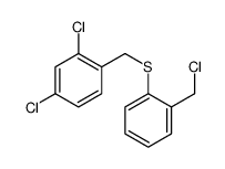 2,4-dichloro-1-[[2-(chloromethyl)phenyl]sulfanylmethyl]benzene Structure