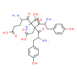 tyrosyl-tyrosyl-glutamyl-glutamic acid structure