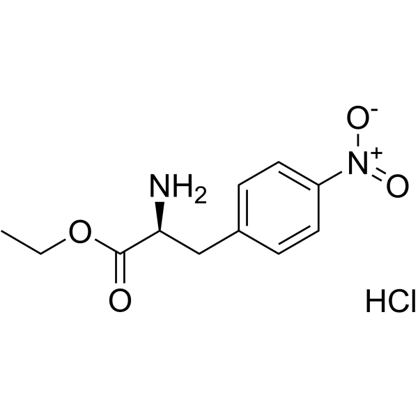 H-4-NITRO-PHE-OET HCL structure