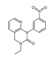 3-ethyl-1-(3-nitrophenyl)-4H-pyrido[2,3-d]pyrimidin-2-one结构式