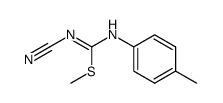 methyl N'-cyano-N-(4-methylphenyl)imidothiocarbamate structure