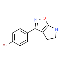 4H-Pyrrolo[3,2-d]isoxazole,3-(4-bromophenyl)-5,6-dihydro-(9CI) structure