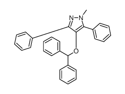 4-benzhydryloxy-1-methyl-3,5-diphenylpyrazole结构式