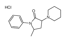 5-methyl-1-phenyl-3-piperidin-1-ylpyrrolidin-2-one,hydrochloride Structure