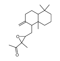 1-[2-Methyl-3-(5,5,8a-trimethyl-2-methylene-decahydro-naphthalen-1-ylmethyl)-oxiranyl]-ethanone结构式