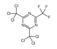 2,4-bis(trichloromethyl)-6-(trifluoromethyl)-1,3,5-triazine Structure