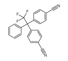 4-[1-(4-cyanophenyl)-2,2,2-trifluoro-1-phenylethyl]benzonitrile Structure