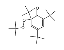 1-tert.-Butylperoxy-1,3,5-tri-tert-butylcyclohexa-3,5-dien,2-on结构式