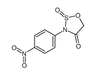 3-(4-nitrophenyl)-2-oxooxathiazolidin-4-one结构式