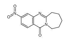 3-nitro-7,8,9,10-tetrahydroazepino[2,1-b]quinazolin-12(6H)-one结构式