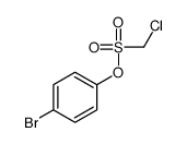 (4-bromophenyl) chloromethanesulfonate Structure