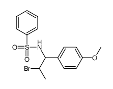 N-[2-bromo-1-(4-methoxyphenyl)propyl]benzenesulfonamide结构式