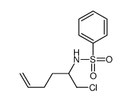 N-(1-chlorohex-5-en-2-yl)benzenesulfonamide结构式