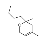 6-butyl-4,6-dimethyl-2,5-dihydropyran Structure