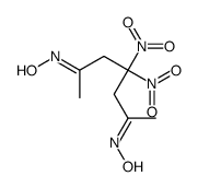N-(6-hydroxyimino-4,4-dinitroheptan-2-ylidene)hydroxylamine结构式