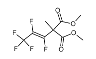 2-Methyl-2-((Z)-pentafluoro-propenyl)-malonic acid dimethyl ester Structure