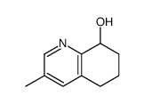 3-methyl-5,6,7,8-tetrahydroquinolin-8-ol结构式