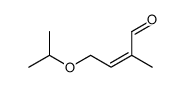 2-methyl-4-propan-2-yloxybut-2-enal结构式